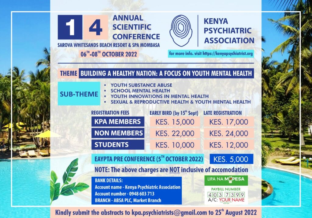 KPA 14th Annual Scientific Conference Kenya Psychiatrist Association